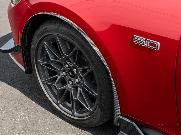 2024-UP FORD MUSTANG S650 | GT350R PERFORMANCE STYLE CARBON FIBER FENDER FLARES MUD FLAPS